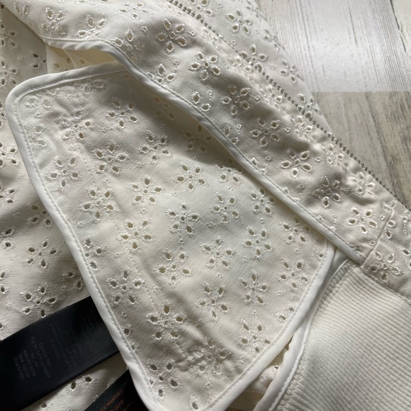Coach Eyelet Raglan off white Bomber Jacket - size XXS preloved - Picture 13 of 14